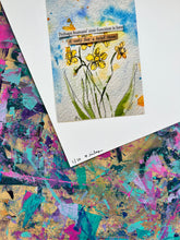 Load image into Gallery viewer, Perhaps, love - Daffodil painting collage poem