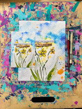 Load image into Gallery viewer, Perhaps, love - Daffodil painting collage poem
