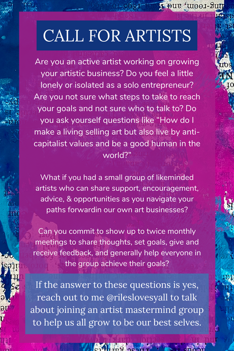 Interested in joining an artist mastermind group to level up your art business?