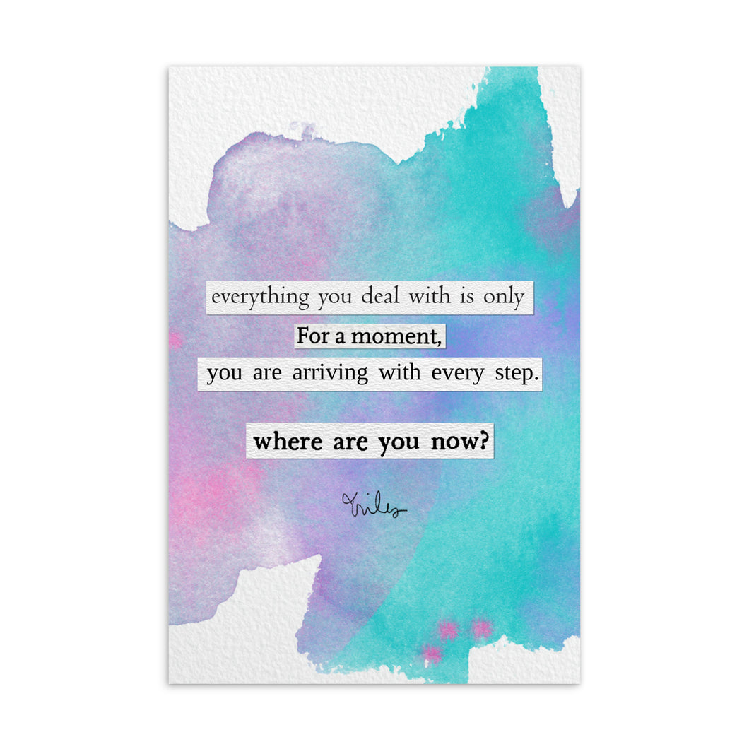 Where are you? - Collage art postcard