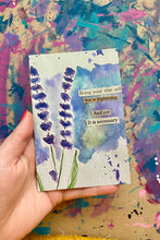 Load image into Gallery viewer, Your true self - Watercolor Floral Postcard - 4&quot; x 6&quot;